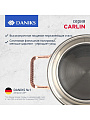 Кастрюля нержавеющая сталь, 3.4 л, крышка стекло, Daniks, Карлин, GS-01332G-20, индукция - фото 4