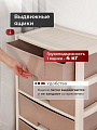 Комод 4 ящика, Колорит, 56х39х81 см, бежевый, широкий, М8759, Альтернатива - фото 3