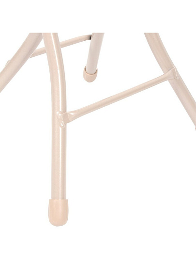 Табурет 320х320х470 мм, серый, сиденье круглое, винилискожа, на четырех металлических опорах, Nika, ТБСК1/4