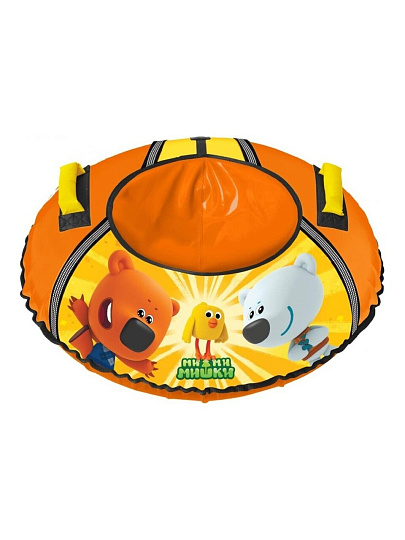 Санки-ватрушка Nika, Ми-ми-мишки, 70 см, 70 кг, с буксировочным тросом, с ручками, ТБ1-70/ММ