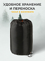 Спальный мешок кокон, 190+30х75 см, -10 °C, 1 слой, оксфорд, полиэстер, хлопок, 400гр/м2, серый - фото 5