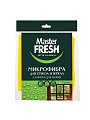 Салфетка бытовая для стекол и зеркал, микрофибра, 30х30 см, Master Fresh