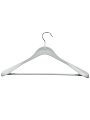 Вешалка-плечики для одежды, 43х20 см, пластик, белая, T2022-440