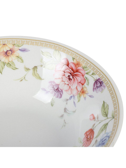 Салатник фарфор, круглый, 4.5 см, 0.36 л, Маргаритки, Дулевский фарфор, 118332