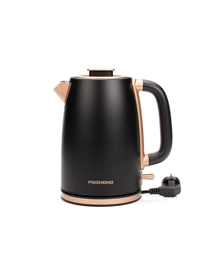 Чайник электрический Редмонд, Strix KM240, бронза с черным, 1.7 л, 2200 Вт, скрытый нагревательный элемент, пластик, нержавеющая сталь