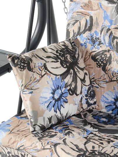 Качели садовые 3-местные, 231х126х147.8 см, 210 кг, Olsa, Ника, подушка, с1803, металл