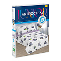 Постельное белье детское 1.5-спальное, простыня 150х214 см, 2 наволочки 70х70 см, пододеяльник 145х215 см, АртПостель, поплин, Енотики 912 - фото 4