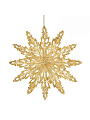 Елочное украшение Снежинка, золотое, 7.5 см, SYYKLA-182286 - фото 2