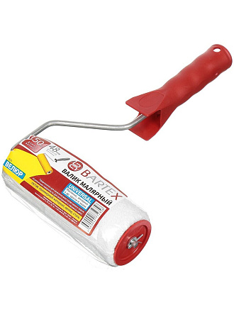 Валик малярный Bartex, велюр, 150 мм, с бюгелем, 0215 РФ