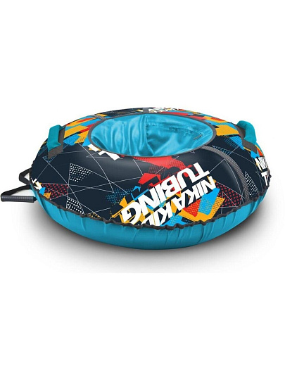 Санки-ватрушка Nika, Sport, 70 см, 70 кг, с буксировочным тросом, с ручками, 2 ручки, голубые, ТБ2К-70/12