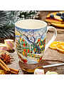 Кружка керамика, 330 мл, Зимние пейзажи, Y4-7507, в ассортименте