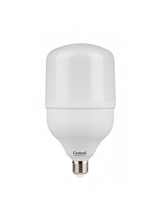 Лампа светодиодная E27, 50 Вт, 230 В, 6500 К, холодный белый свет, General Lighting Systems, GLDEN-HPL, высокомощный, 660003