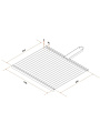Решетка барбекю 360х425 мм, Gratar, нержавеющая сталь, рукоятка сталь, РБ 102 - фото 7