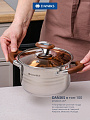 Кастрюля нержавеющая сталь, 2 л, крышка стекло, Daniks, Веллингтон, GS-01415-16CA, серебристая, индукция - фото 6