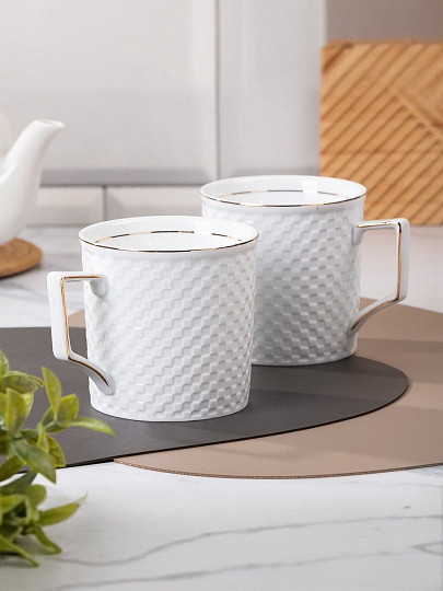 Набор кружек керамика, 2 шт, 500 мл, Кембридж, Daniks, Y4-8357