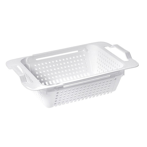 Сушилка для посуды, пластик, раздвижной, 29.5х19.5х9 см, белая, Violet, 590106