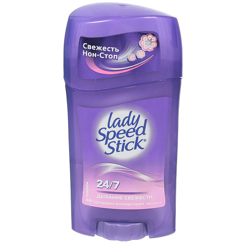 Дезодорант Lady Speed Stick, Дыхание свежести, для женщин, стик, 45 г