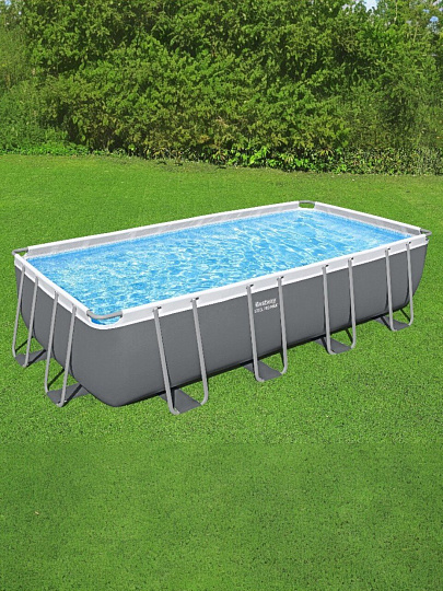 Бассейн каркасный Bestway, 549х274х122 см, Power Steel, 56466, фильтр-насос, лестница, тент, 14812 л, ремкомплект