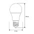 Лампа светодиодная E27, 17 Вт, 155 Вт, 220 В, груша, 4500 К, холодный белый свет, Ergolux - фото 2
