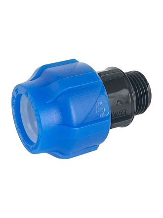 ПНД муфта d20х1/2'', наружная резьба, соединительная, Valfex