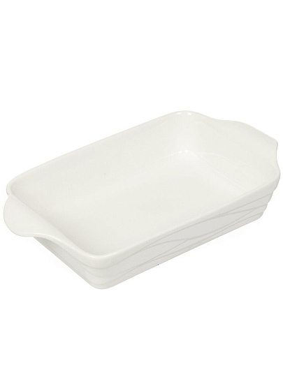 Форма для запекания керамика, 14х24х4.5 см, 1.5 л, прямоугольная, Волна