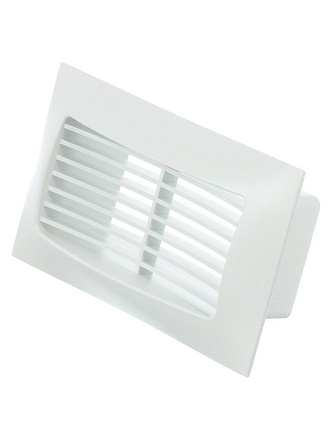 Решетка вентиляционная ABS пластик, приточно-вытяжная, с фланцем 55х110 мм, белая, Event, 55110РСФ