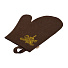 Рукавица для бани войлок, лого, коричневая, Банные штучки, 41420 - фото 2