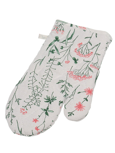 Прихватка-варежка кухонная 30х18 см, 100% хлопок, Silvano, Весна