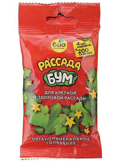Удобрение Рассада БУМ, пакет, 100 г, Био-комплекс