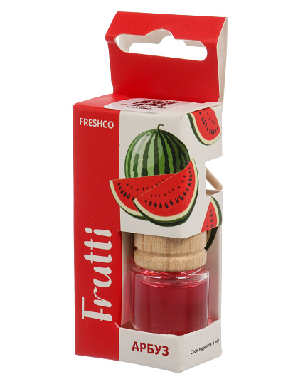 Ароматизатор в машину подвесной, бочонок, Freshco, Frutti Арбуз, AR1FF001