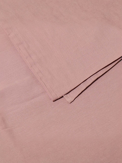 Простыня 1.5-спальная, 150 х 220 см, 100% хлопок, поплин, сухая роза, Silvano, Марципан, 200002