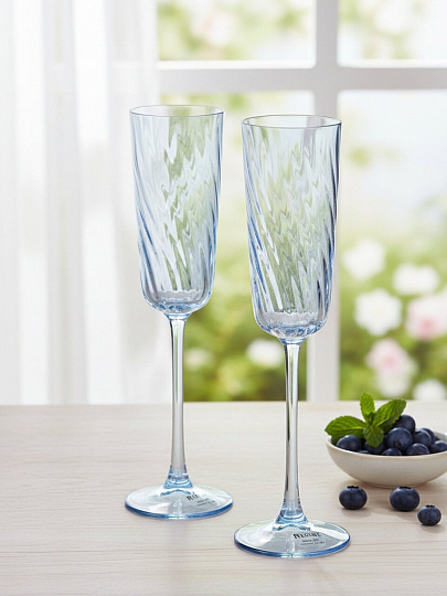 Бокал для шампанского, 200 мл, стекло, 2 шт, Regent Inox, Linea ASTI, 81-201