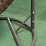 Подвесное кресло Кокон, 1-мест, 65х80х198 см, 150 кг, Green Days, коричневое, ротанг, подушка бежевая, H083-13-1006 - фото 3