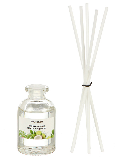 Аромадиффузор HouseLoft, 30 мл, 19×6×5.8 см, Экзотический цветы и фрукты