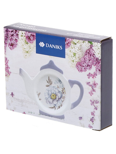 Подставка для чайных пакетиков, доломит, фигурная, Daniks, Флорина