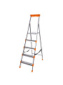 Стремянка 1 секция, 5 ступеней, сталь, 1.63 м, 150 кг, с широкой ступенью, 1.07 м до платформы, Nika, СМ5 - фото 5