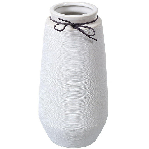 Ваза для сухоцветов керамика, настольная, 30х12.5 см, Текстура, Y4-3804, белая