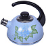 Чайник эмалированный Рубин Ростов Серо-голубой С2334 со свистком, рисунок в ассортименте, 2.5 л - фото 5