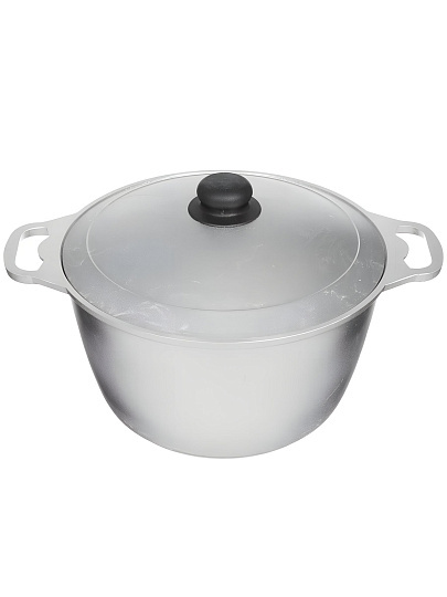 Кастрюля литой алюминий, 6 л, крышка алюминий, Kukmara, к60