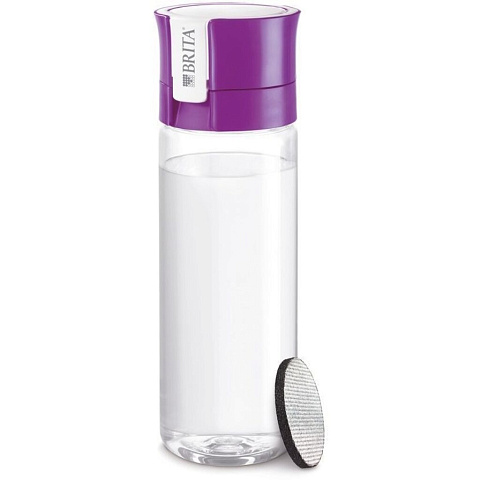Фильтр-бутылка Brita, Fill&Go Vital, для холодной воды, 1 ступ, 0.6 л, фиолетовый, 1021535