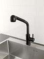 Смеситель для кухни, Potato, выдвижной излив, с картриджем, нержавеющая сталь, P0045S-6 - фото 2