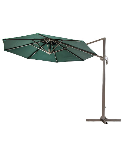 Зонт садовый 3х3 м, зеленый, с регулировкой наклона, C080007