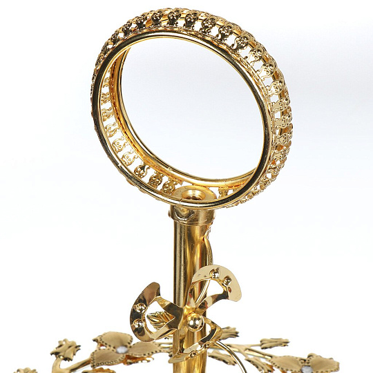 Ваза для конфет, 2 яруса, стекло, на ножке, 34 см, Mayer &amp; Boch, Ванесса-премиум, 30422