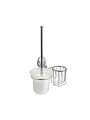 Ерш для туалета Solinne, Modern, подвесной, с корзинкой, металл, пластик, стекло, хром, 2522.013