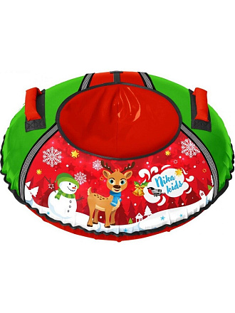 Санки-ватрушка Nika, С Олененком, 70 см, 70 кг, с буксировочным тросом, с ручками, ТБ1КР-70