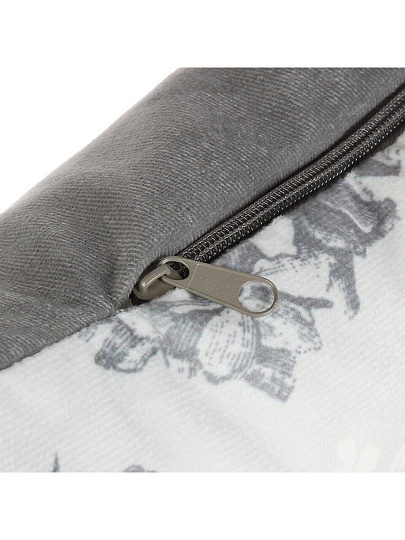 Подушка декоративная, 40х40 см, Гортензия, 100% полиэстер