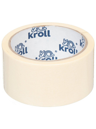 Лента малярная 48 мм, основа бумажная, 22 м, Kroll, крепированная, 011