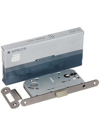 Замок врезной Apecs, 5300-P-GRF, 25328, без ручки, цилиндровый, универсальный, графит