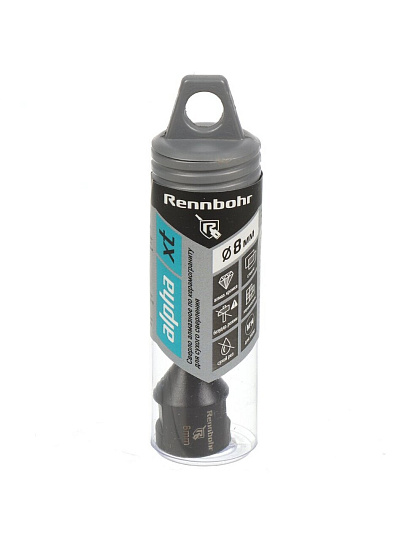 Сверло алмазное по керамограниту, Rennbohr, Alpha XT, М14, диаметр 8 мм, сухой рез, цилиндрический хвостовик, 776008