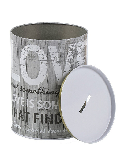 Копилка Love, 12х16 см, металл, A240055